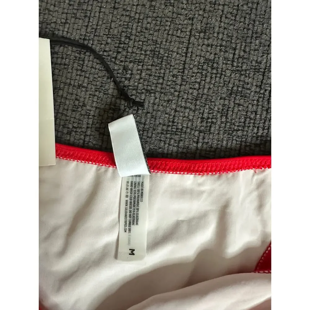 Solid & Striped x RE/DONE The Hollywood Bikini Bottom Red Womans M NWT